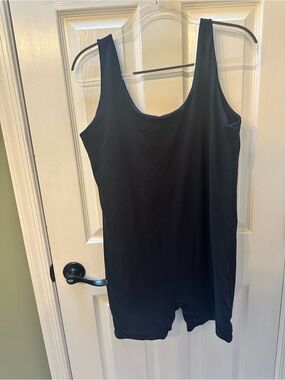 PoshDivah Black Tank Romper